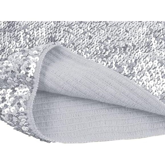 Sparkling Sequins Stretch Party  Tube Top, SIZE OS, 6M-155T001 - Picture 3 of 4